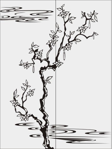 Пескоструйный рисунок Дерево 59